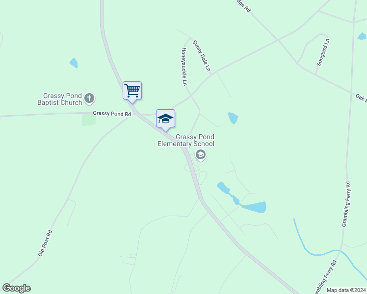 map of restaurants, bars, coffee shops, grocery stores, and more near 101 School Road in Gaffney