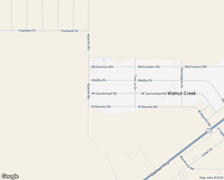 map of restaurants, bars, coffee shops, grocery stores, and more near 3393 West Carmichael Road in Kingman