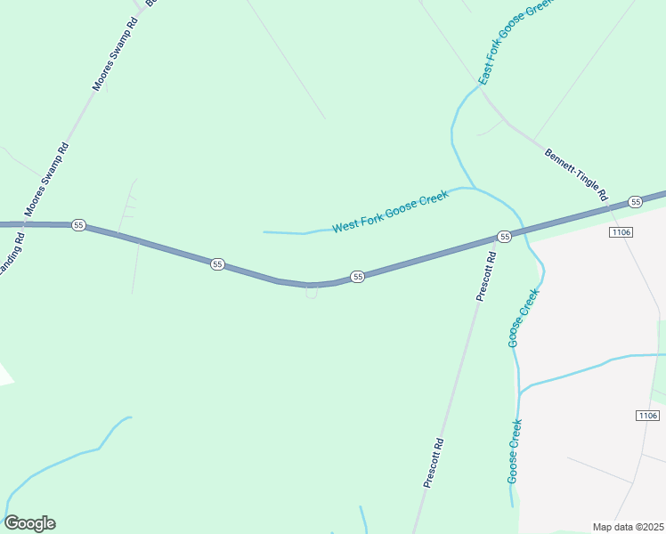 map of restaurants, bars, coffee shops, grocery stores, and more near 9015 North Carolina 55 in New Bern