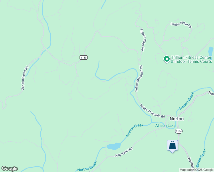 map of restaurants, bars, coffee shops, grocery stores, and more near 364 Cross Creek Trail in Cullowhee