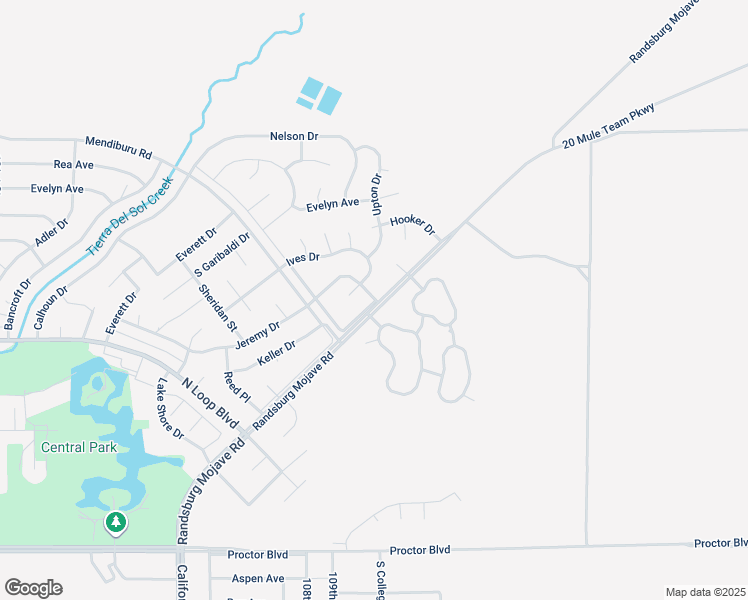 map of restaurants, bars, coffee shops, grocery stores, and more near 10940 Jeremy Drive in California City