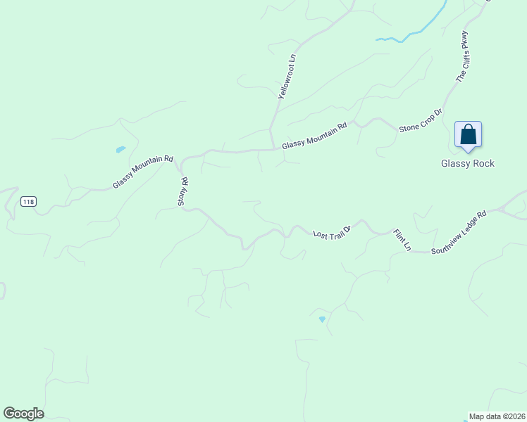 map of restaurants, bars, coffee shops, grocery stores, and more near 10 Spring Creek Tr in Landrum