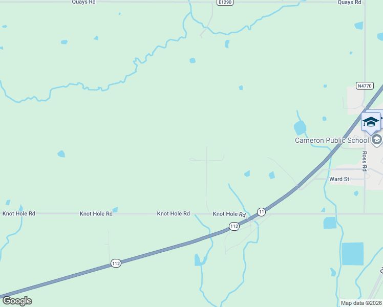 map of restaurants, bars, coffee shops, grocery stores, and more near 16734 Knot Hole Road in Cameron