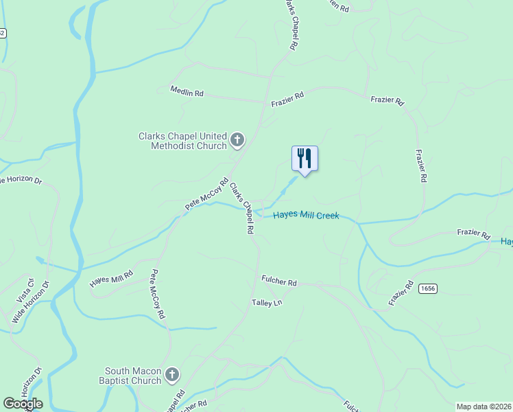 map of restaurants, bars, coffee shops, grocery stores, and more near 2281 Clarks Chapel Road in Franklin