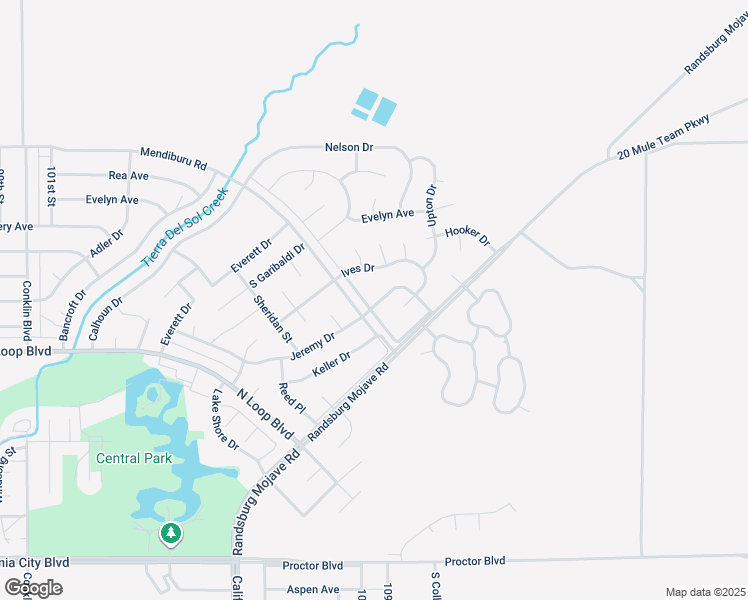 map of restaurants, bars, coffee shops, grocery stores, and more near 21755 Ives Drive in California City