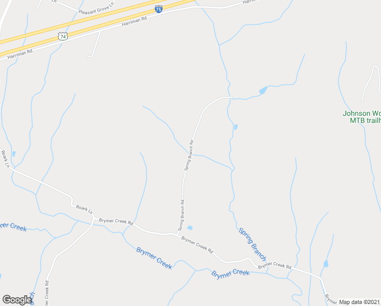 map of restaurants, bars, coffee shops, grocery stores, and more near 211 Spring Branch Road in McDonald