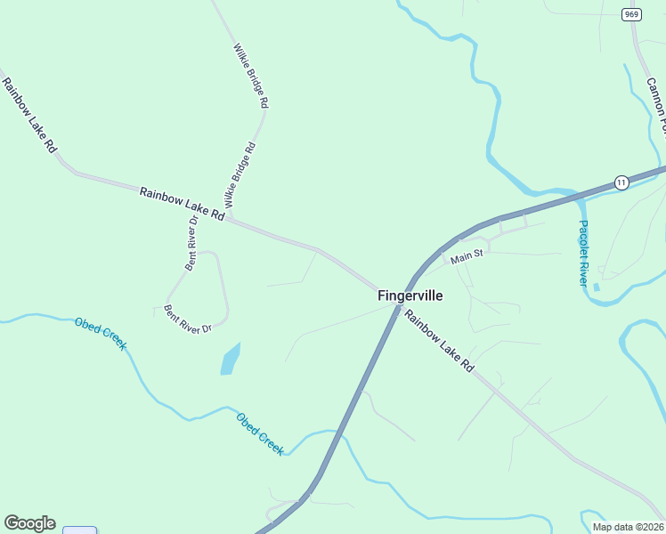 map of restaurants, bars, coffee shops, grocery stores, and more near 3151 Rainbow Lake Road in Inman