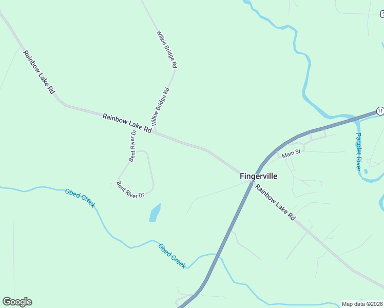 map of restaurants, bars, coffee shops, grocery stores, and more near 3207 Rainbow Lake Road in Inman