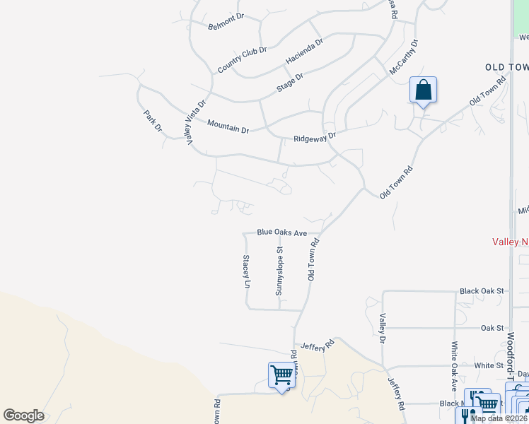 map of restaurants, bars, coffee shops, grocery stores, and more near 21400 Adam Drive in Tehachapi