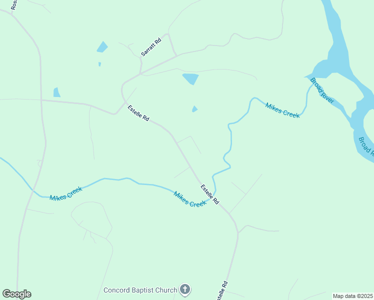 map of restaurants, bars, coffee shops, grocery stores, and more near 128 Concord Acres Drive in Gaffney