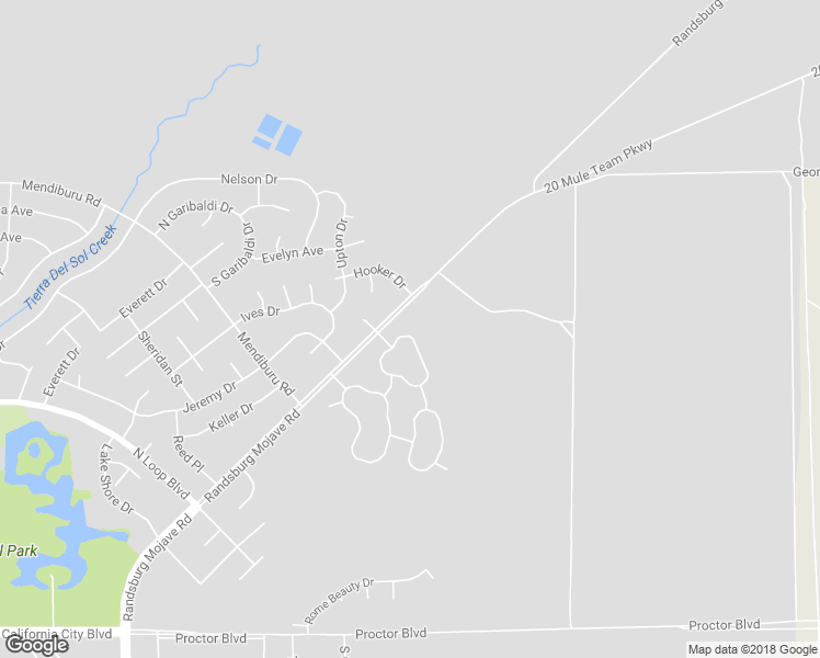 map of restaurants, bars, coffee shops, grocery stores, and more near 207 Desert Breeze Drive in California City