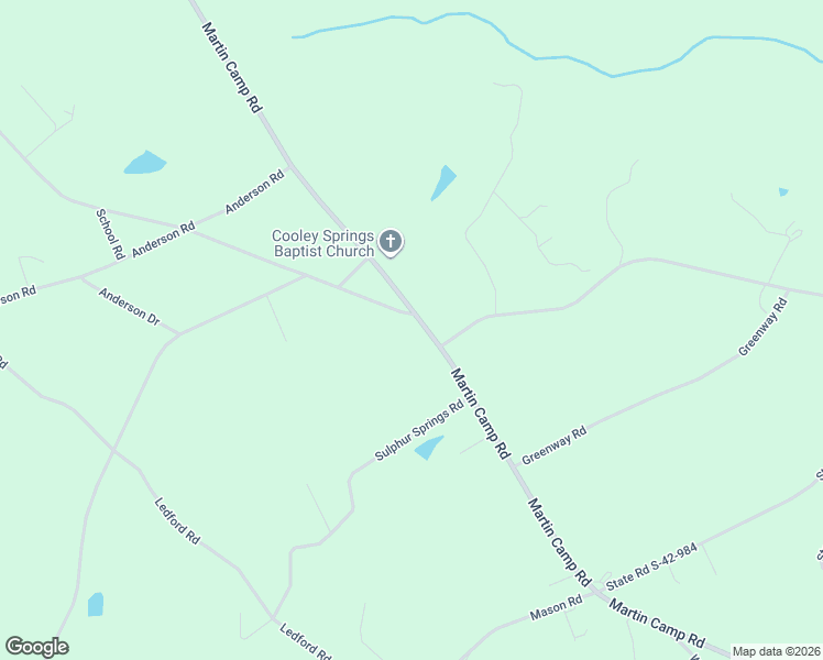 map of restaurants, bars, coffee shops, grocery stores, and more near 897 Martin Camp Road in Chesnee