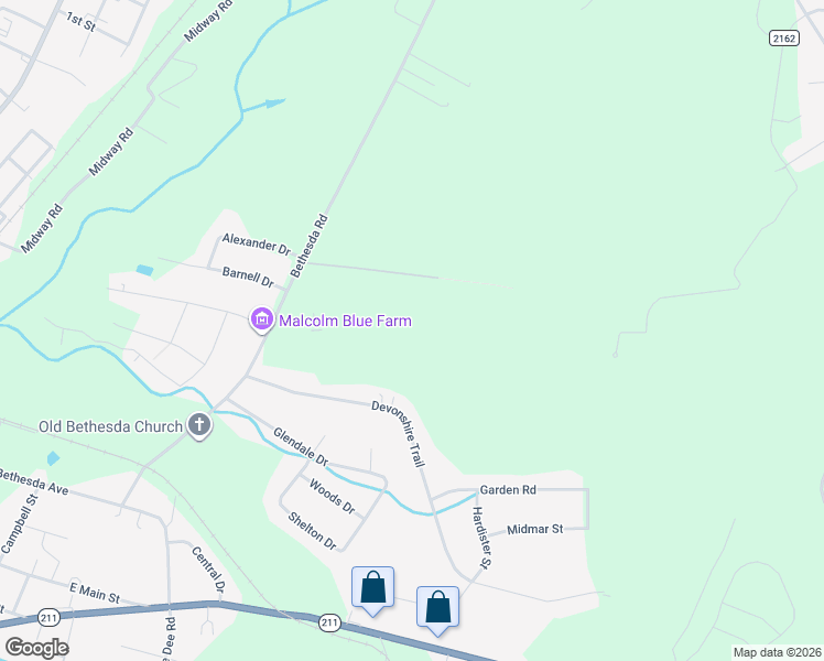 map of restaurants, bars, coffee shops, grocery stores, and more near 243 Rough Ridge Trail in Aberdeen