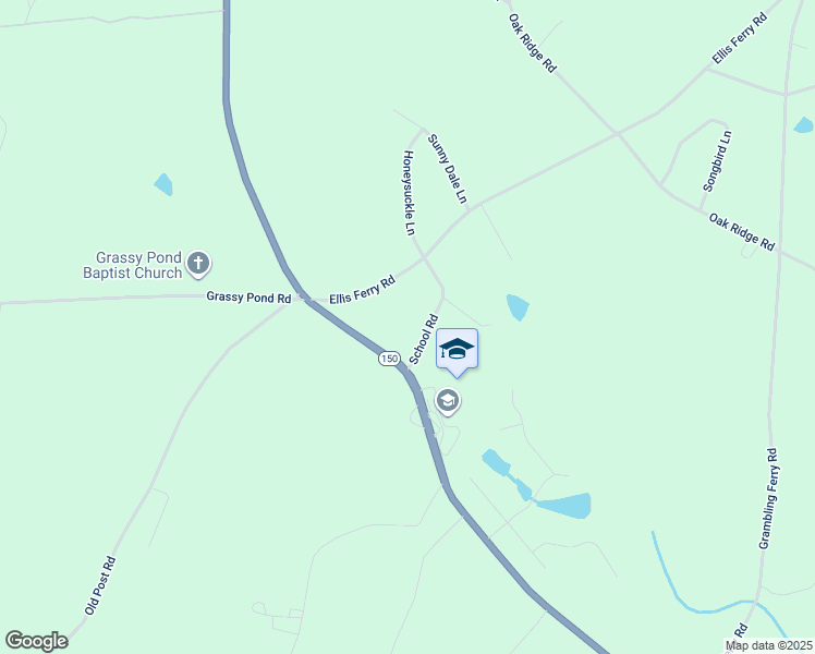 map of restaurants, bars, coffee shops, grocery stores, and more near 9 Ferry Road in Gaffney