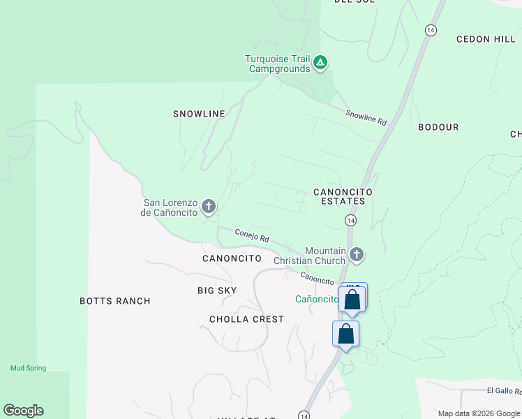 map of restaurants, bars, coffee shops, grocery stores, and more near 9 Francisco Road in Cedar Crest