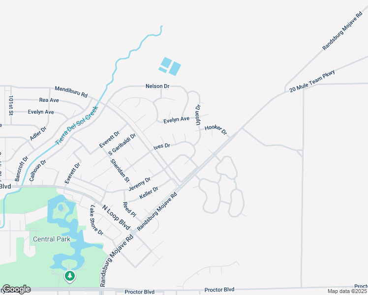 map of restaurants, bars, coffee shops, grocery stores, and more near Ives Drive in California City