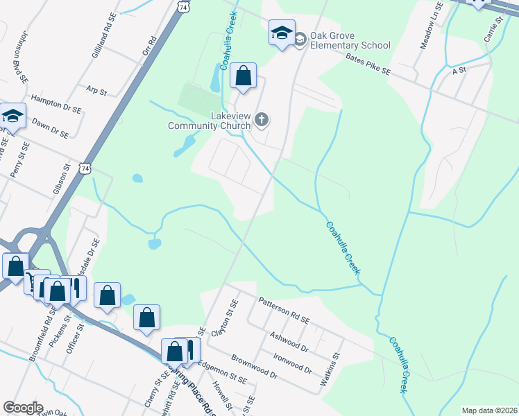 map of restaurants, bars, coffee shops, grocery stores, and more near in Cleveland