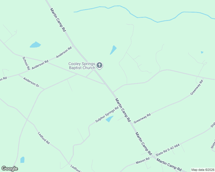 map of restaurants, bars, coffee shops, grocery stores, and more near 897 Martin Camp Road in Chesnee