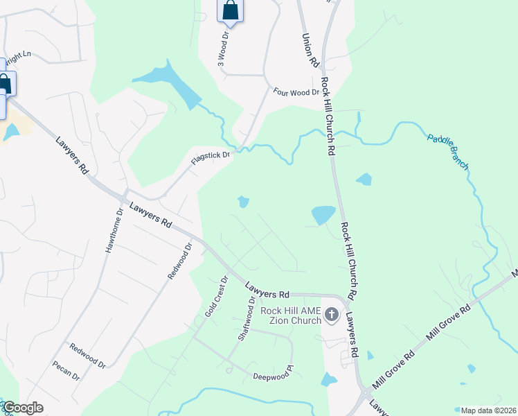 map of restaurants, bars, coffee shops, grocery stores, and more near 3111 Leicester Drive in Matthews
