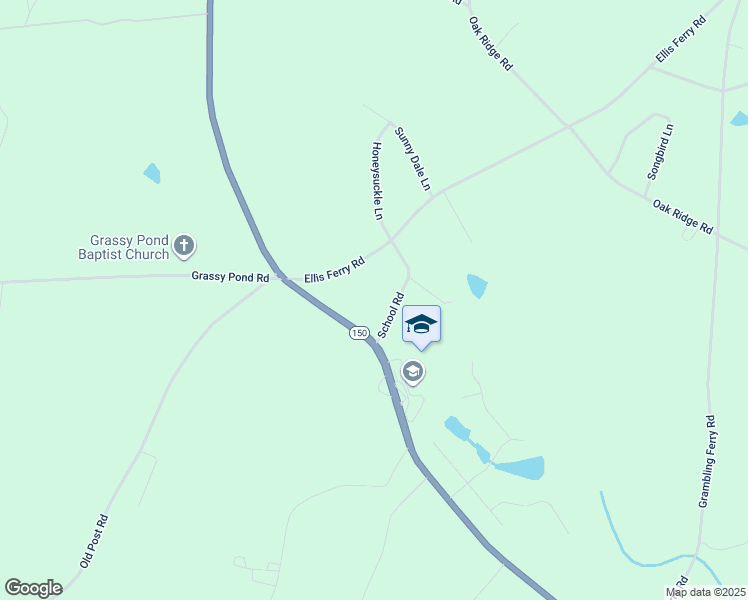 map of restaurants, bars, coffee shops, grocery stores, and more near 9 Ferry Road in Gaffney