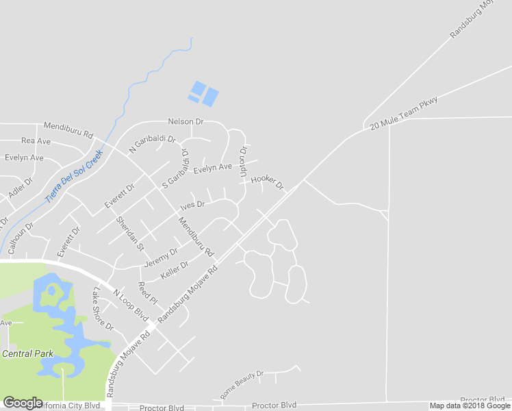 map of restaurants, bars, coffee shops, grocery stores, and more near 11010 Voltaire Way in California City