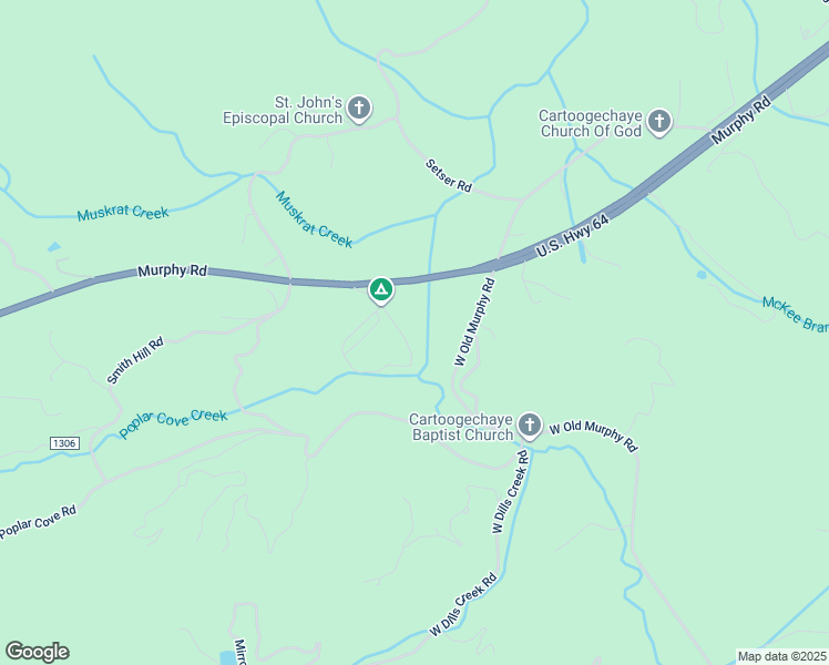 map of restaurants, bars, coffee shops, grocery stores, and more near No Name Road in Macon County