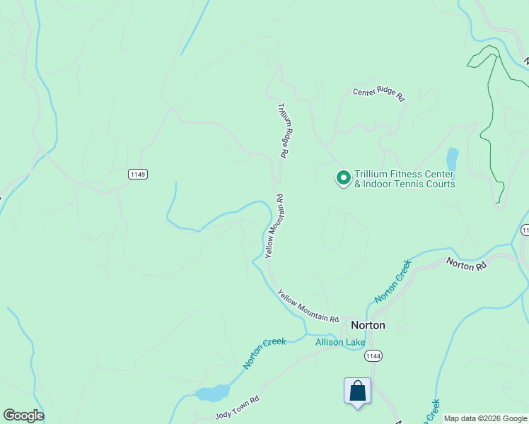 map of restaurants, bars, coffee shops, grocery stores, and more near 3 Yellow Mountain Road in Cullowhee