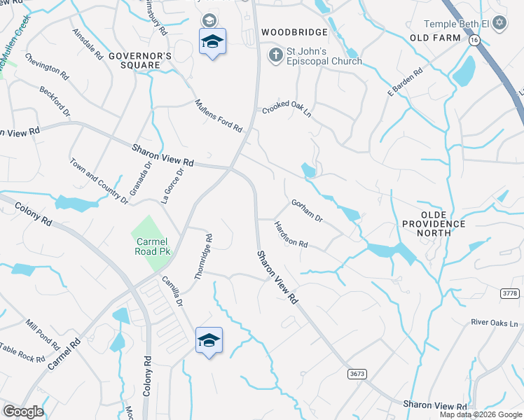 map of restaurants, bars, coffee shops, grocery stores, and more near 4848 Hardison Road in Charlotte