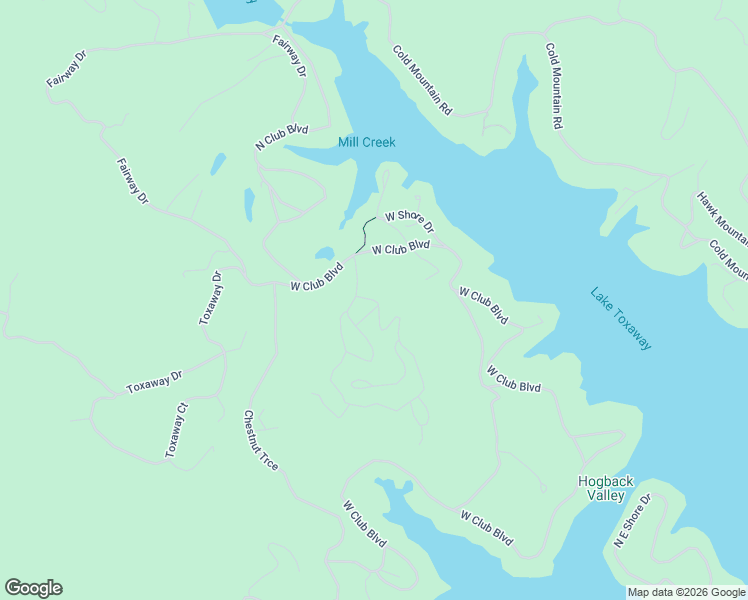 map of restaurants, bars, coffee shops, grocery stores, and more near 1016 Cherokee Trace in Lake Toxaway