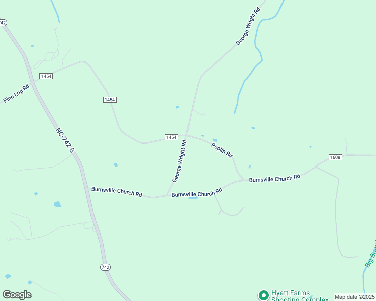 map of restaurants, bars, coffee shops, grocery stores, and more near 248 George Wright Road in Polkton