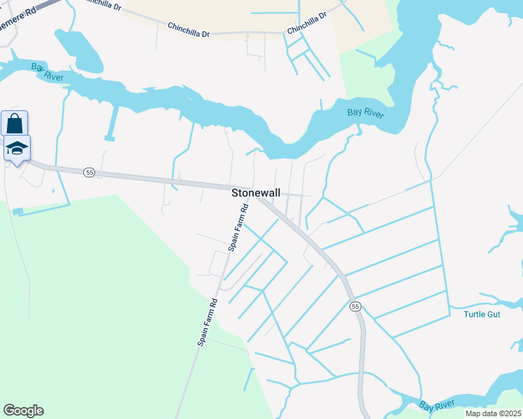 map of restaurants, bars, coffee shops, grocery stores, and more near in Stonewall