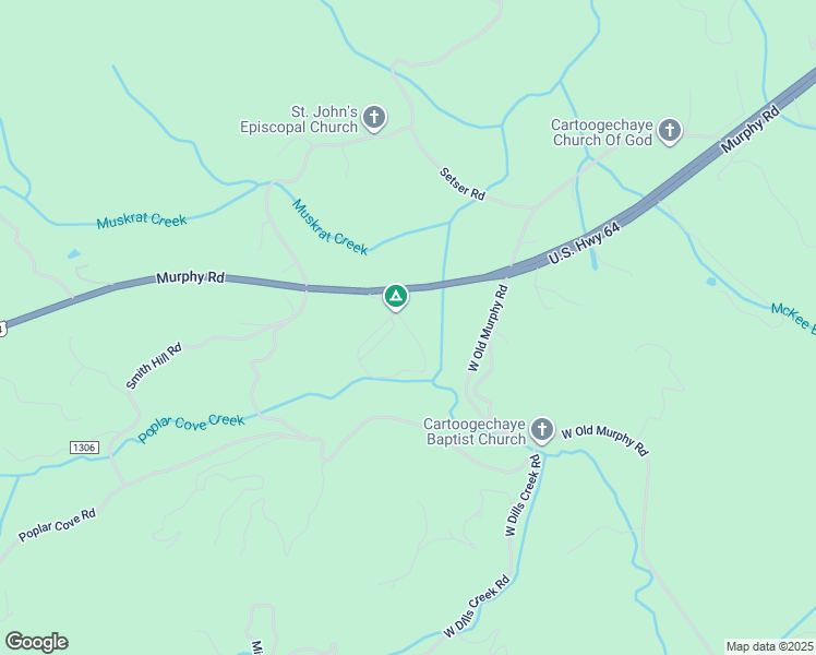 map of restaurants, bars, coffee shops, grocery stores, and more near No Name Road in Macon County