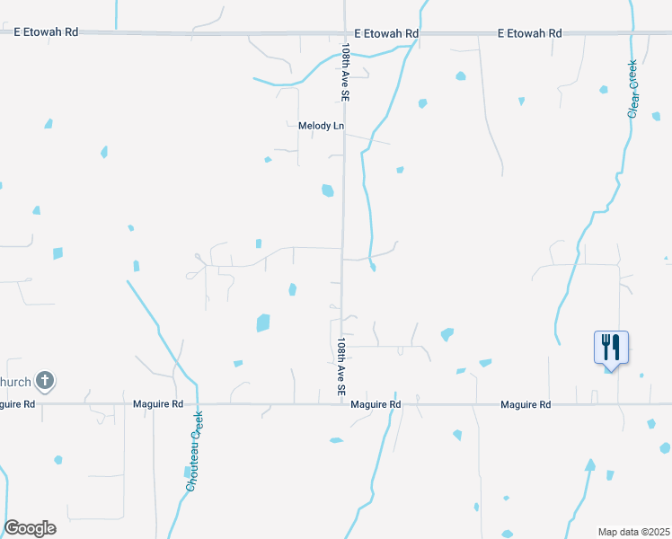 map of restaurants, bars, coffee shops, grocery stores, and more near 6705 108th Street in Noble