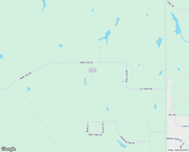 map of restaurants, bars, coffee shops, grocery stores, and more near 3200 Southwest 3rd Street in Blanchard