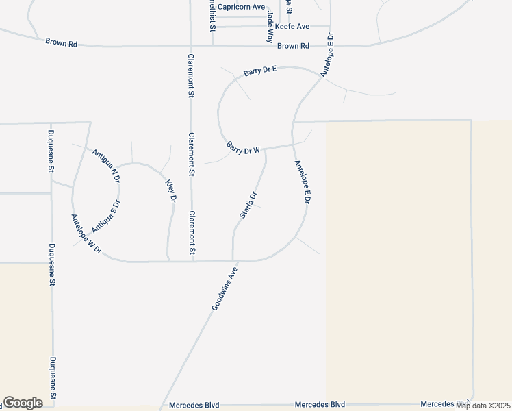 map of restaurants, bars, coffee shops, grocery stores, and more near Starla Place in California City