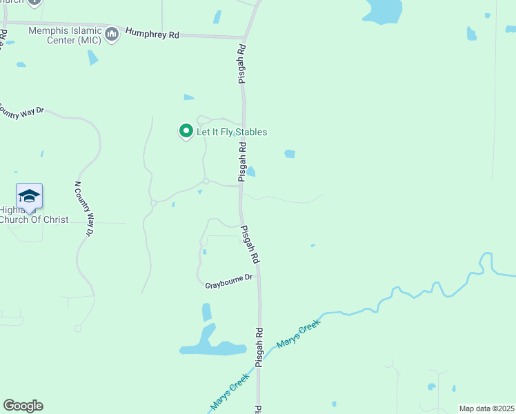 map of restaurants, bars, coffee shops, grocery stores, and more near 10555 Sparkle Creek Cove in Shelby County