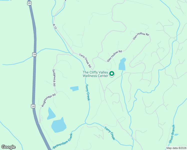 map of restaurants, bars, coffee shops, grocery stores, and more near 516 Terry Creek Road in Travelers Rest