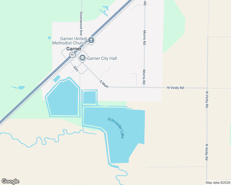 map of restaurants, bars, coffee shops, grocery stores, and more near 804 South Main in Garner