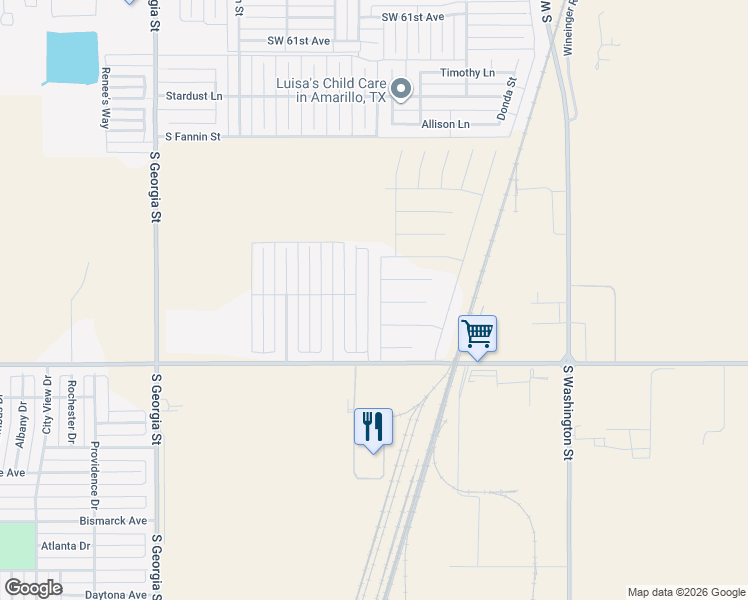map of restaurants, bars, coffee shops, grocery stores, and more near Mercury Trail in Timbercreek Canyon