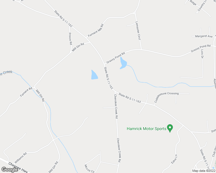 map of restaurants, bars, coffee shops, grocery stores, and more near 1117 Cherokee National Highway in Gaffney