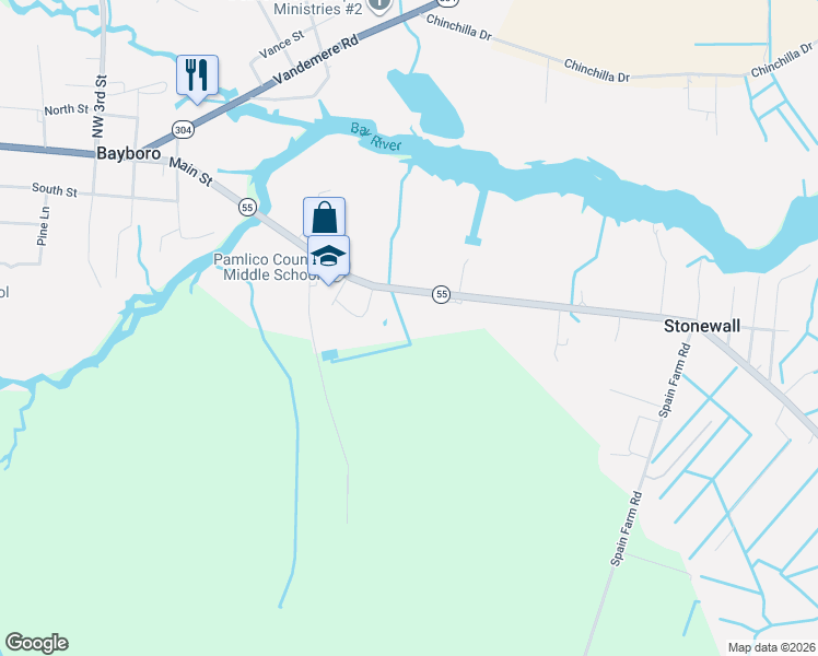 map of restaurants, bars, coffee shops, grocery stores, and more near 15692 Highway 55 in Merritt
