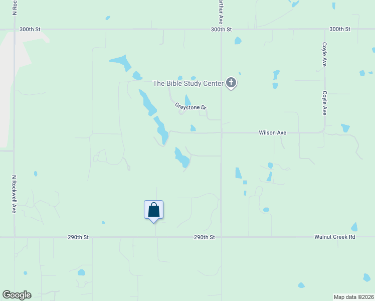 map of restaurants, bars, coffee shops, grocery stores, and more near 3415 Hunters Ridge Lane in Blanchard