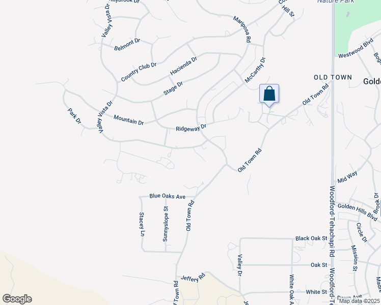 map of restaurants, bars, coffee shops, grocery stores, and more near 21813 Valley Vista Drive in Tehachapi