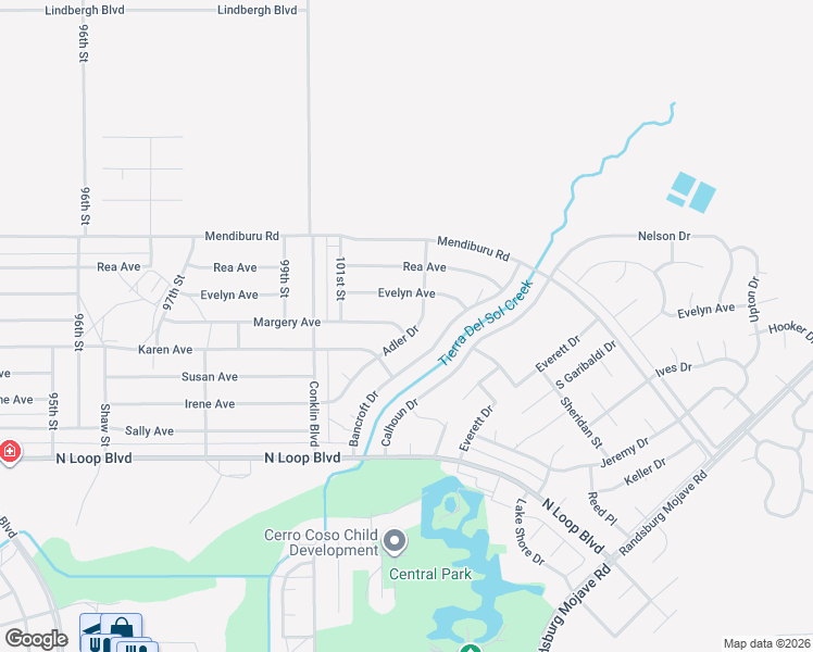 map of restaurants, bars, coffee shops, grocery stores, and more near 21811 Adler Drive in California City