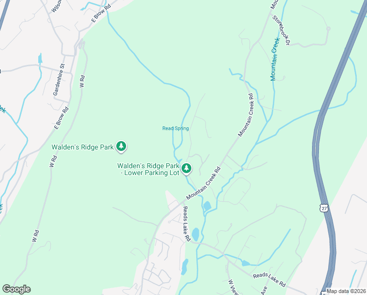 map of restaurants, bars, coffee shops, grocery stores, and more near 1001 Reads Lake Road in Chattanooga