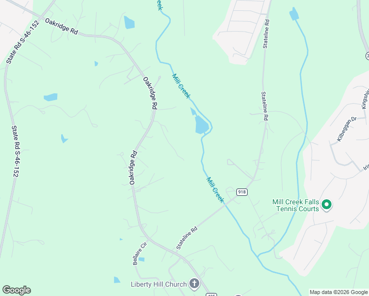 map of restaurants, bars, coffee shops, grocery stores, and more near 6226 Oakridge Road in Clover