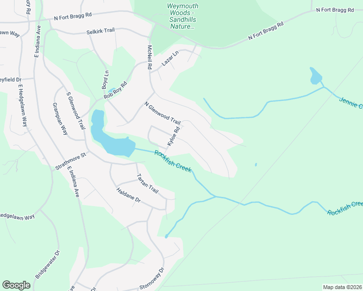 map of restaurants, bars, coffee shops, grocery stores, and more near 401 Kyloe Road in Southern Pines