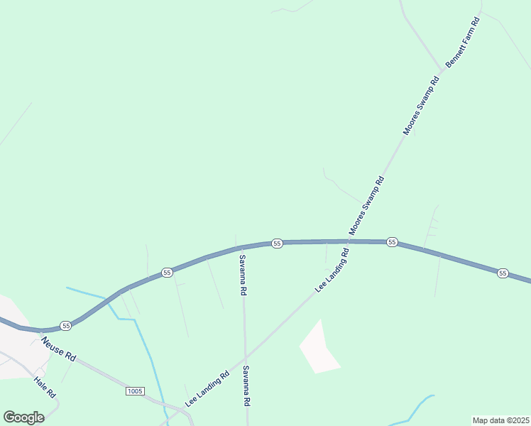 map of restaurants, bars, coffee shops, grocery stores, and more near 7813 North Carolina 55 in New Bern