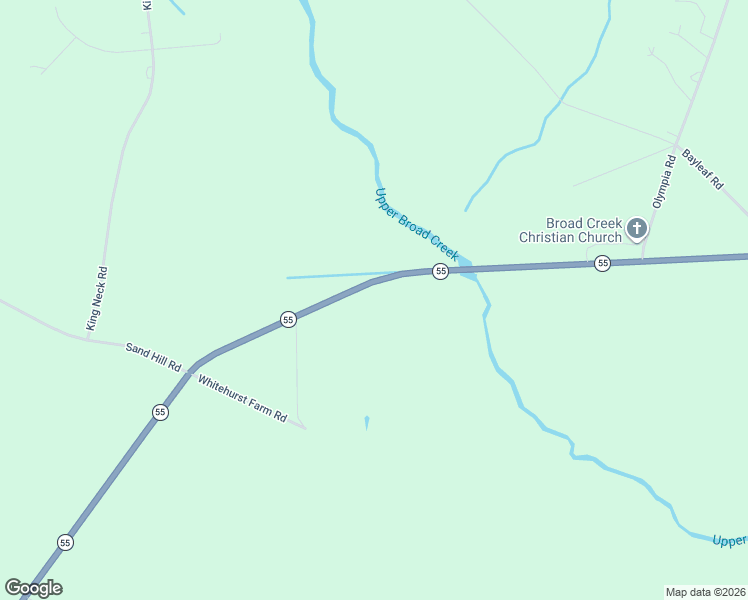 map of restaurants, bars, coffee shops, grocery stores, and more near 1410 North Carolina 55 in New Bern