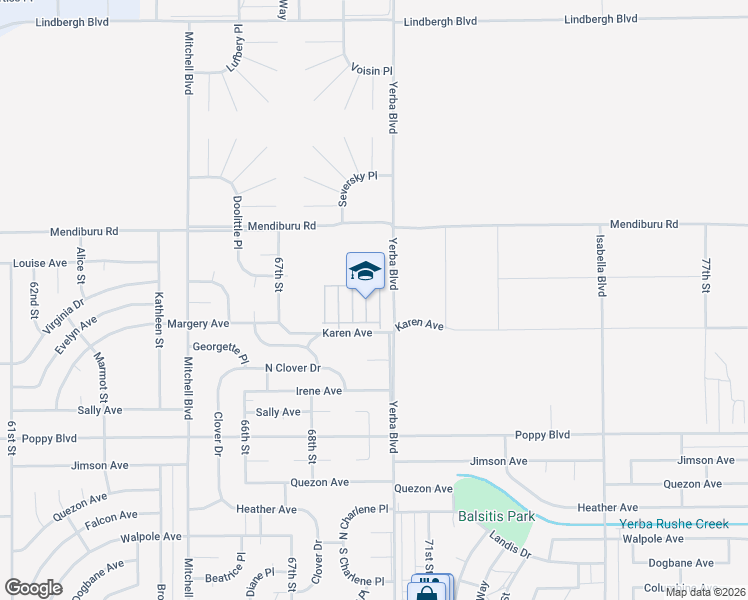 map of restaurants, bars, coffee shops, grocery stores, and more near 21801 69th Street in California City